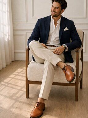 Aquatalia Duke Cognac Leather Oxford Cap Toe Italy Luxury Dress Shoe NWOT